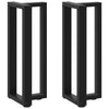 konsolipöydän jalat T-muotoiset 2 kpl musta 25x28x(72-73) cm