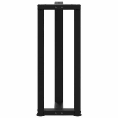 konsolipöydän jalat T-muotoiset 2 kpl musta 25x28x(72-73) cm