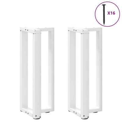 konsolipöydän jalat T-muotoiset 2 kpl valkoinen 25x28x(72-73)cm