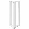 konsolipöydän jalat T-muotoiset 2 kpl valkoinen 25x28x(72-73)cm