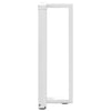 konsolipöydän jalat T-muotoiset 2 kpl valkoinen 25x28x(72-73)cm