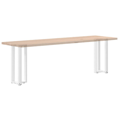 konsolipöydän jalat T-muotoiset 2 kpl valkoinen 25x28x(72-73)cm
