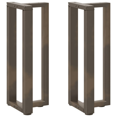 konsolipöydän jalat T-muotoiset 2 kpl 25x28x(72-73) cm teräs