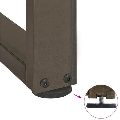 konsolipöydän jalat T-muotoiset 2 kpl 25x28x(72-73) cm teräs