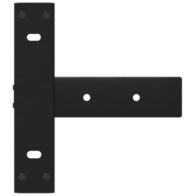 konsolipöydän jalat T-muotoiset 2 kpl musta 38x25x(72-73) cm
