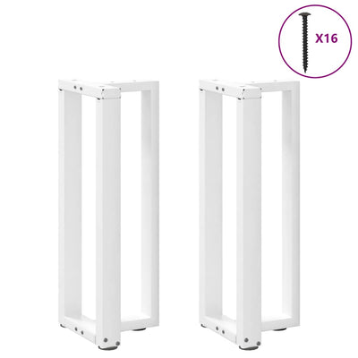 konsolipöydän jalat T-muotoiset 2 kpl valkoinen 38x25x(72-73)cm