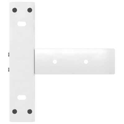 konsolipöydän jalat T-muotoiset 2 kpl valkoinen 38x25x(72-73)cm