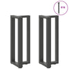 konsolipöydän jalat T-muotoiset 2 kpl 38x25x(72-73) cm