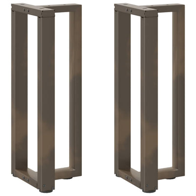 konsolipöydän jalat T-muotoiset 2 kpl 38x25x(72-73) cm teräs