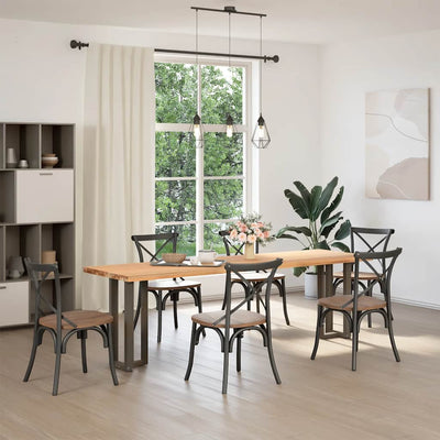 Teräs konsolipöydän jalat t-muotoiset Virginea 38x25x(72-73)cm (2 kpl)