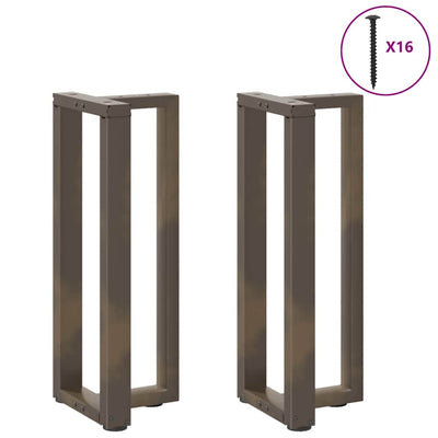konsolipöydän jalat T-muotoiset 2 kpl 38x25x(72-73) cm teräs