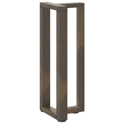 konsolipöydän jalat T-muotoiset 2 kpl 38x25x(72-73) cm teräs