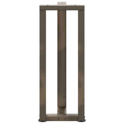 konsolipöydän jalat T-muotoiset 2 kpl 38x25x(72-73) cm teräs