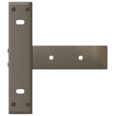konsolipöydän jalat T-muotoiset 2 kpl 38x25x(72-73) cm teräs