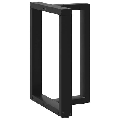 ruokapöydän jalat T-muotoiset 2 kpl musta 50x35x(72-73)cm teräs