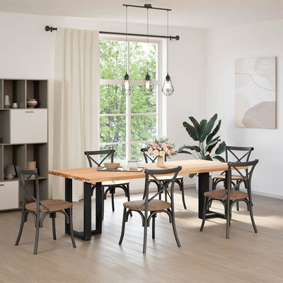 ruokapöydän jalat T-muotoiset 2 kpl musta 50x35x(72-73)cm teräs