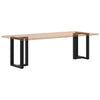 ruokapöydän jalat T-muotoiset 2 kpl musta 50x35x(72-73)cm teräs
