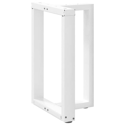 ruokapöydän jalat T-muotoiset 2 kpl valkoinen 50x35x(72-73) cm