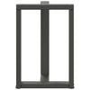ruokapöydän jalat T-muotoiset 2 kpl antrasiitti 50x35x(72-73)cm