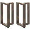 Luonnonteräs ruokapöydän jalat t-muotoiset Virginea 50x35x(72-73)cm (2kpl)