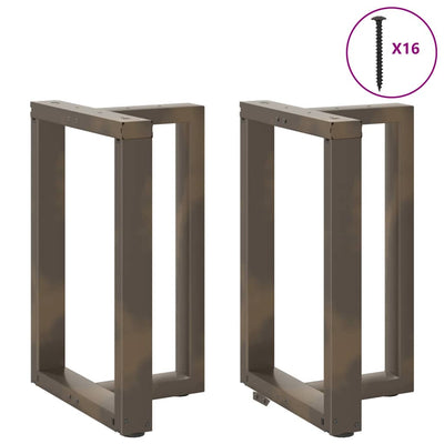 ruokapöydän jalat T-muotoiset 2kpl luonnonteräs 50x35x(72-73)cm