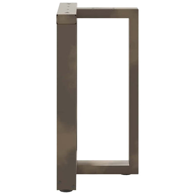 ruokapöydän jalat T-muotoiset 2kpl luonnonteräs 50x35x(72-73)cm