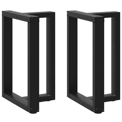 ruokapöydän jalat T-muotoiset 2 kpl musta 60x35x(72-73)cm teräs