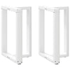ruokapöydän jalat T-muotoiset 2 kpl valkoinen 60x35x(72-73) cm