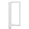 ruokapöydän jalat T-muotoiset 2 kpl valkoinen 60x35x(72-73) cm