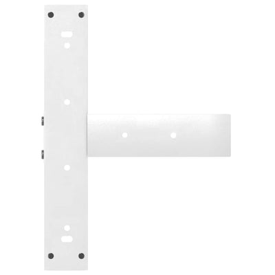 ruokapöydän jalat T-muotoiset 2 kpl valkoinen 60x35x(72-73) cm