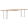 ruokapöydän jalat T-muotoiset 2 kpl valkoinen 60x35x(72-73) cm