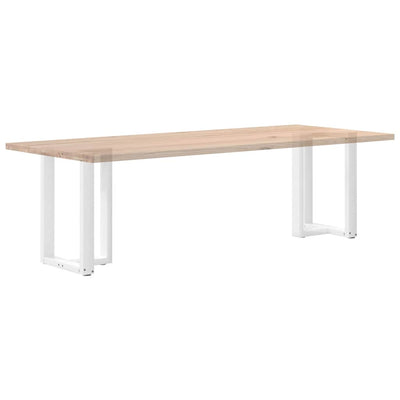 ruokapöydän jalat T-muotoiset 2 kpl valkoinen 60x35x(72-73) cm