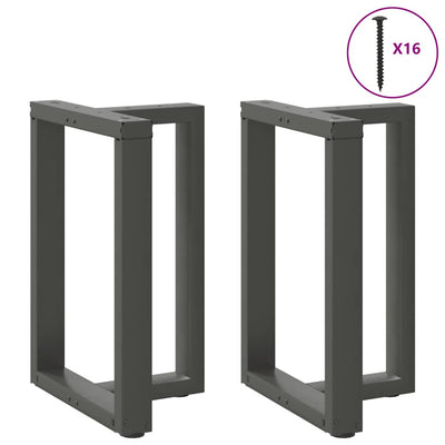 ruokapöydän jalat U-muotoiset 2 kpl 60x35x(72-73) cm