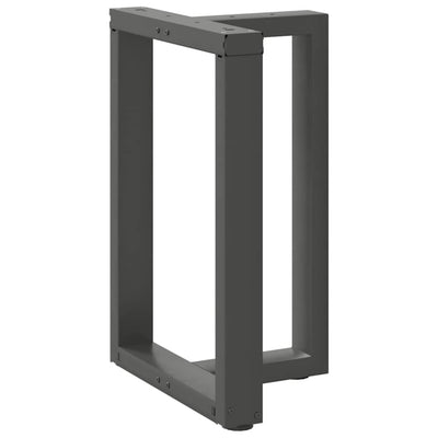 ruokapöydän jalat U-muotoiset 2 kpl 60x35x(72-73) cm