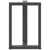 ruokapöydän jalat U-muotoiset 2 kpl 60x35x(72-73) cm