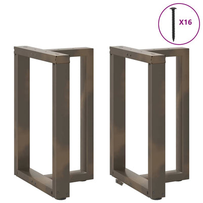 ruokapöydän jalat T-muotoiset 2kpl luonnonteräs 60x35x(72-73)cm