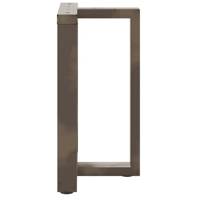 ruokapöydän jalat T-muotoiset 2kpl luonnonteräs 60x35x(72-73)cm