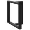 ruokapöydän jalat T-muotoiset 2 kpl musta 70x35x(72-73)cm teräs