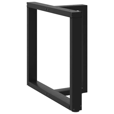 ruokapöydän jalat T-muotoiset 2 kpl musta 70x35x(72-73)cm teräs