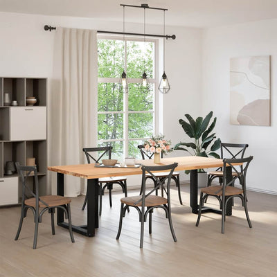 ruokapöydän jalat T-muotoiset 2 kpl musta 70x35x(72-73)cm teräs