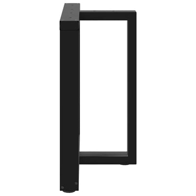 ruokapöydän jalat T-muotoiset 2 kpl musta 70x35x(72-73)cm teräs