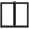 ruokapöydän jalat T-muotoiset 2 kpl musta 70x35x(72-73)cm teräs