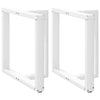 ruokapöydän jalat T-muotoiset 2 kpl valkoinen 70x35x(72-73) cm