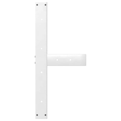 ruokapöydän jalat T-muotoiset 2 kpl valkoinen 70x35x(72-73) cm