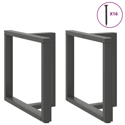ruokapöydän jalat T-muotoiset 2 kpl antrasiitti 70x35x(72-73)cm