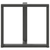ruokapöydän jalat T-muotoiset 2 kpl antrasiitti 70x35x(72-73)cm