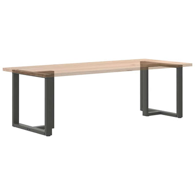 ruokapöydän jalat T-muotoiset 2 kpl antrasiitti 70x35x(72-73)cm