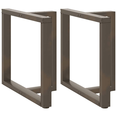 ruokapöydän jalat T-muotoiset 2kpl luonnonteräs 70x35x(72-73)cm