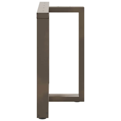 ruokapöydän jalat T-muotoiset 2kpl luonnonteräs 70x35x(72-73)cm
