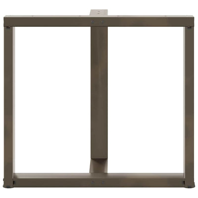 ruokapöydän jalat T-muotoiset 2kpl luonnonteräs 70x35x(72-73)cm